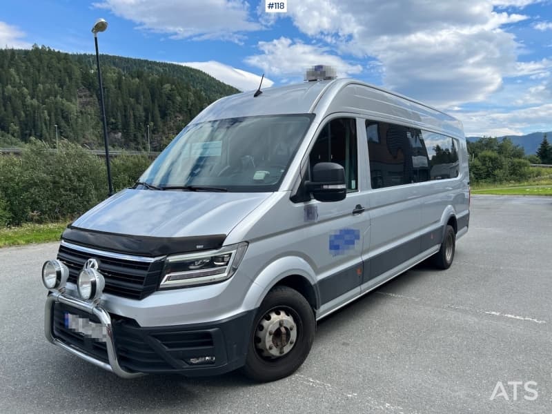 2019 Volkswagen Crafter minibuss m/ 16+1 seter og rullestolrampe. Nylig eu-godkjent!