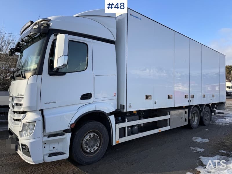 2019 Mercedes-Benz Actros 6x2 skapbil m/ bakløft